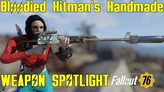 Fallout 76: Weapon Spotlights: Bloodied Hitman's Handmade Sniper