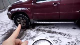 Тайота Прадо 120 установка 265/70/17