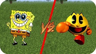 Casa Bob Esponja vs Casa Pac Man - Minecraft juegos gratis pe