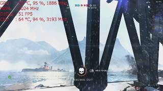 Battlefield V on the Nvidia GT 1030 graphics card: PC 720p Auto, Intel i5 2400
