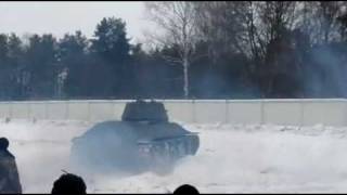 Russian tank T-34-76 "Sniper"