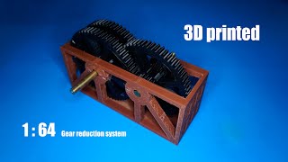 DIY 3D Printed 1:64 gear reduction system