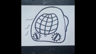 How to draw a fan heater     -     Как нарисовать  тепловентилятор Как нарисовать милые рисунки