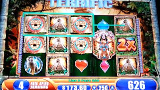Jungle Wild 3 Bonus! MAX BET! *BIG WIN* WMS Slot Machine