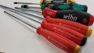 PBSwiss and German Brand Screwdriver Comparison