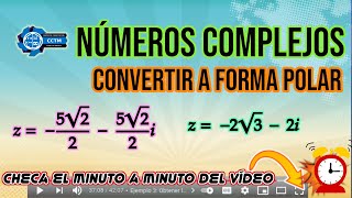 ‍ ️ ¿Cómo convertir a forma polar un número complejo? | Con comprobación en línea | ¡Muy básico!