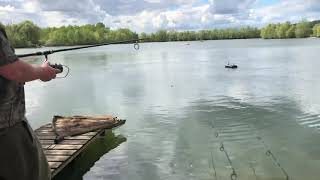 Laurel and Hardy at Cretelakes how not to use a bait boat