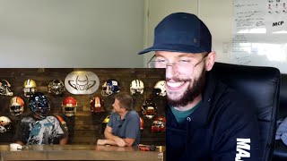 Rugby Player Reacts to GREEN GRIDIRON Carolina Panthers Custom Helmet Build!