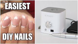 Natural Apres Dupe Nails! This e-File looks like a Speaker?!? Ecbasket nail drill Review