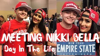 MEETING NIKKI BELLA VLOG | NY Empire Tattoo Expo 2017