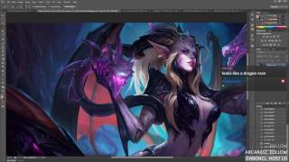 Dragon Sorceress Zyra Overlay Timelapse