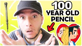 100 YEAR OLD TEENY WEENY PENCIL?? - Drawing Art Challenge!