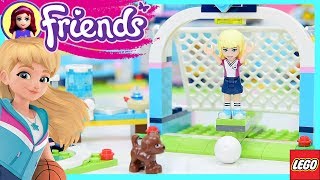 Lego Friends Stephanie's Soccer Practice Build Silly Play Kids Toys