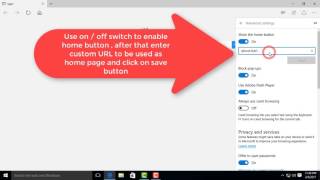 How To Enable Home Button In Microsoft Edge Web Browser