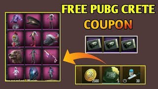 Trick To Get Free Pubg Crate Coupon & Free Gun Skin In Pubg Mobile