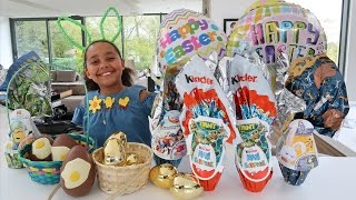 EASTER EGG HUNT! Maxi Kinder Surprise Eggs