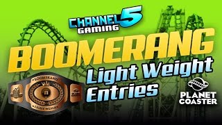 16 BOOMERANG COASTERS! Light Weight Contest Entries! #PlanetCoaster