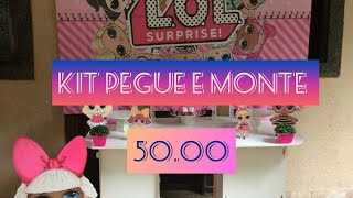 Montagem kit Pegue e Monte de R$ 50,00  / Nosso kit Pegue e monte