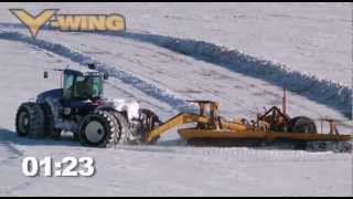 Snow Removal With the V-Wing Ditcher
