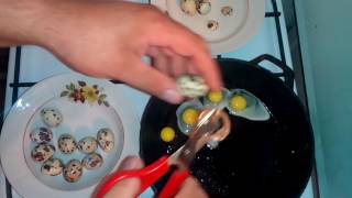 На youtube яичница-глазунья из перепелиных яиц своими руками. Best eggs.