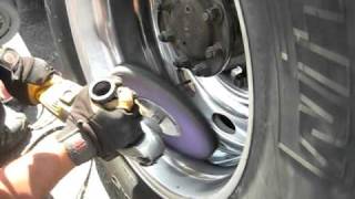 step 5 howto polish a wheel on the truck, cutting the outter part of the wheel