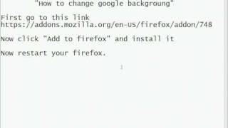 how to change google background