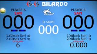 Yeni bilardo skorbord...muhtesem birsey