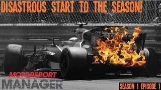 DISASTROUS START! - MCLAREN S01E01 - MOTORSPORT MANAGER F1 MOD