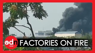Myanmar Military Coup Leaders Blame Protesters as Chinese Factories Set on Fire