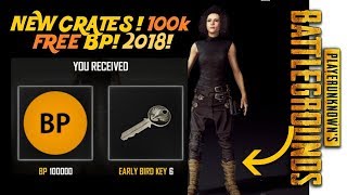 PUBG NEW CRATES & KEYS! 100k BP & 6 NEW KEYS FREE!