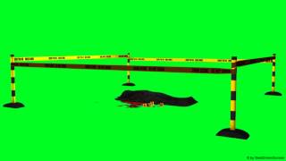 bloody crime scene green screen 03