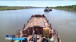 В Башкирии углубляют дно сразу на нескольких участках реки Белой