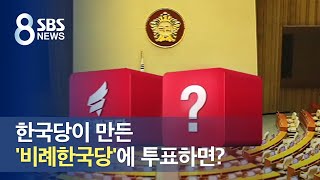 한국당이 만든 '비례한국당'에 투표하면? / SBS