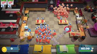Overcooked 2 [World Record] Lvl 1-1 - 2 players - Score: 3984