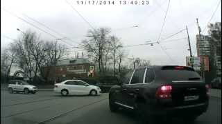 Бычара на Порше обделался / Porsche Cayenne