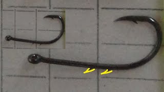Крючки с насечкой длинное цевье с Алиэкспресс