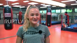 Sarah the German boxing 'Princess' ready to take US by storm