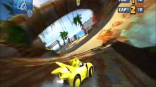 Sonic & Sega All-Stars Racing - Seaside Hill - Whale Lagoon