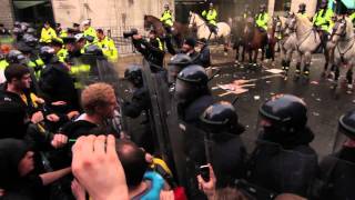 Merrion Row Clashes -  Dublin November 3rd 2010 HD