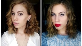 Легкие локоны/кудри на короткие волосы за 5 минут! +2 образа
