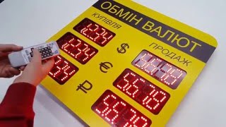 Бюджетный указатель обмена валют на 3 позиции OV-001.Budget index exchange-3 positions