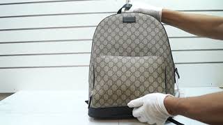 GUCCI GG Monogram Supreme Backpack Bag 406370 E4947