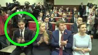 Мужик впал в экстаз от речи Кличко на присяге...