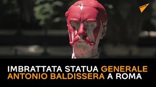 BLM, "simbolo di colonialismo": imbrattata statua generale Antonio Baldissera a Roma
