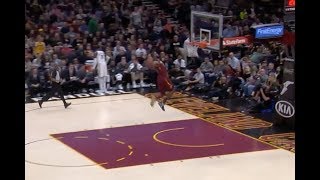 LeBron James Fails on Fast Break Windmill Dunk Attempt
