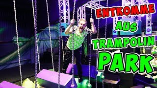 ENTKOMME AUS TRAMPOLINPARK! Wie echte Roblox Obby! Kaan als Ninja Warrior?