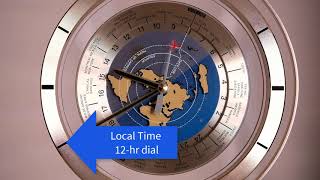 Seiko World-Time Brass Clock Model QZ516G (Revised)