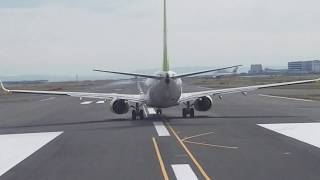 羽田空港 ランウェイ22 ANA A321 着陸　ディズニーリゾート～修学旅行生の黄色い悲鳴～着陸～スターウォーズジェット