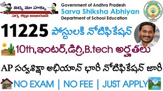AP సర్వ శిక్షా అభియాన్ 2020 నోటిఫికేషన్ వివరాలు | AP Sarva Shiksha Abhiyan 2020 Notification Details