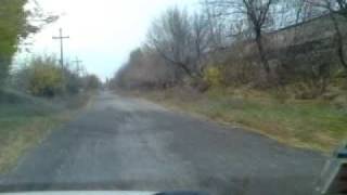 Crazy drivers and bad roads in Gorlovka Ukraine part I